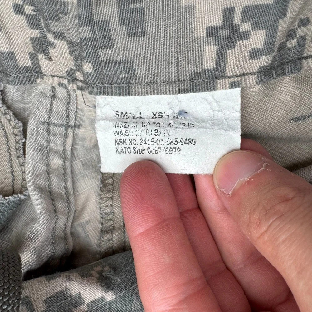 US Army ACU Digital Camo Cargo Pants Small Military Trousers